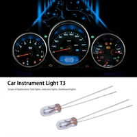 10pcs t3 12v 0 36w car audio gear indicator light dashboard instrument bulbs auto car lamp yellow light car light accessory