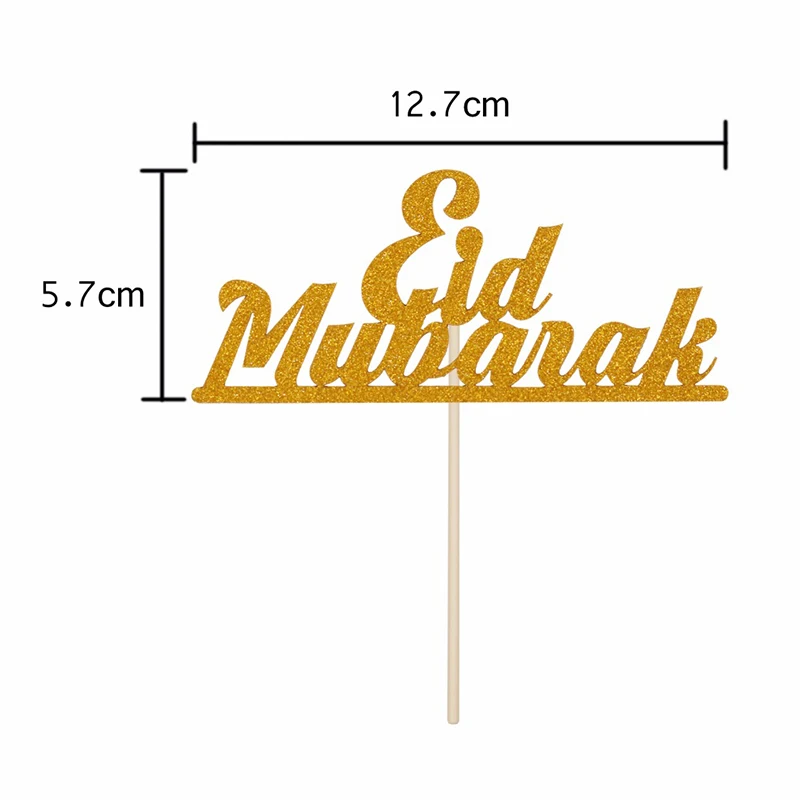5 шт. Раман кареем украшение Золотой Серебряный Блестящий ИД Мубарак топперы для