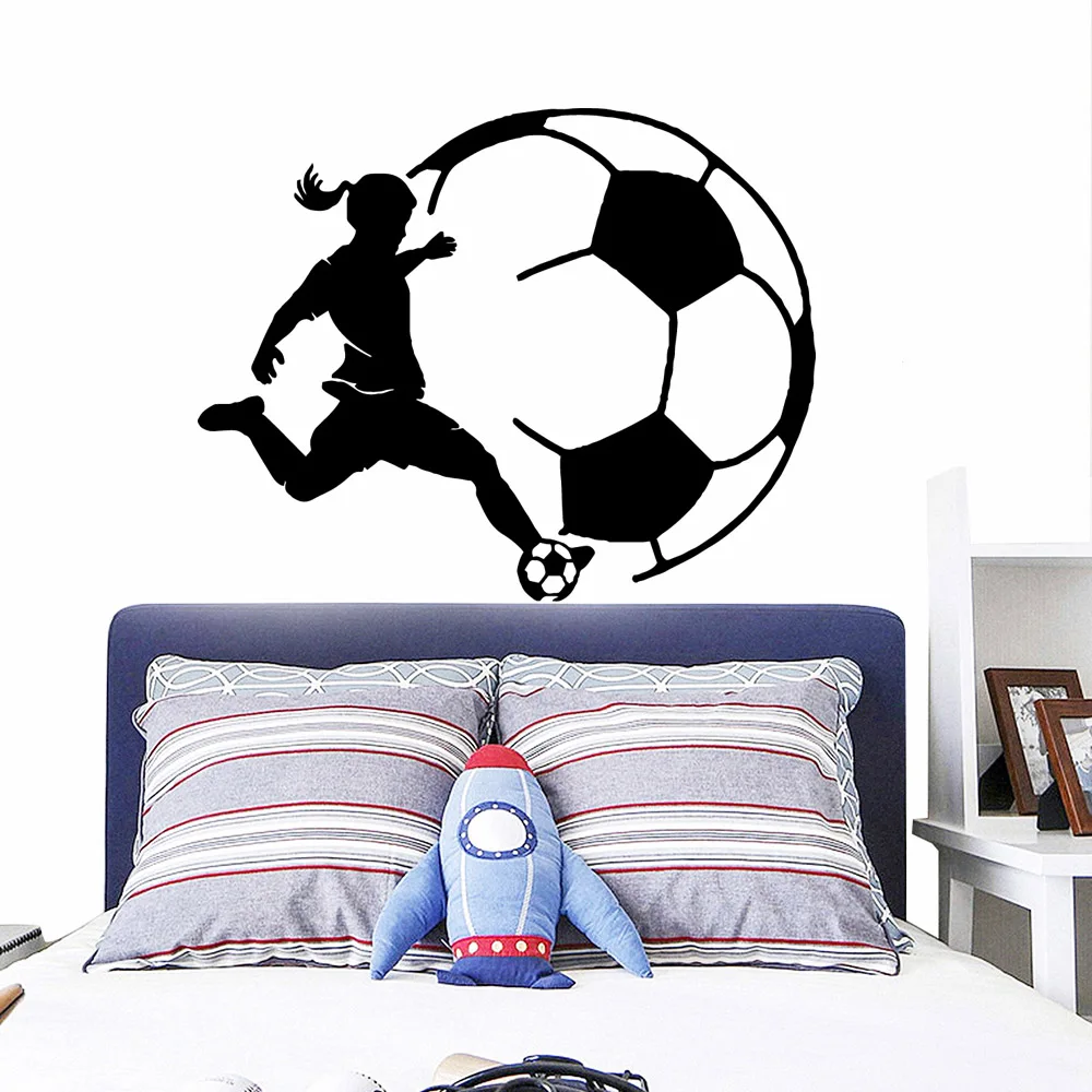 

Beauty play football Wall Art Decal Wall Art Sticker Murals For Kids Rooms Home Decor Decal Mural