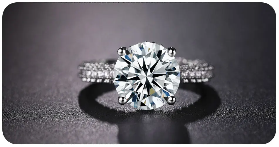 UMODE белое золото цвет свадебные кольца для женщин Bijoux кольцо ювелирные изделия AAA Bague аксессуары Femme подарок на помолвку для девочек UR0574A