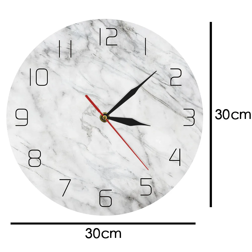 Современные акриловые настенные часы с текстурным рисунком камней декоративные