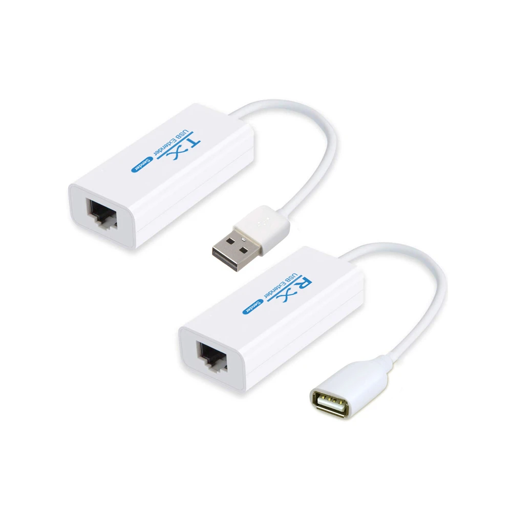 USB-удлинитель 200 м кабель Ethernet RJ45 USB2.0 конвертер удлинитель адаптер TX RX