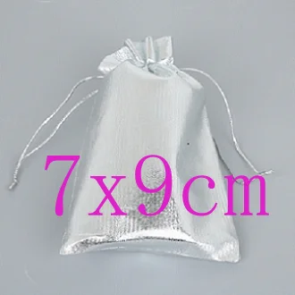 Silver 10pcs OMH 10 шт., 5x7 см, 7x9, 10x12 см, черная шелковая ткань, фланелет, замша, ювелирные изделия, бархат, упаковка, ожоги, золотой мешочек, подарочные сумки BZ05 - Цвет: Silver 10pcs