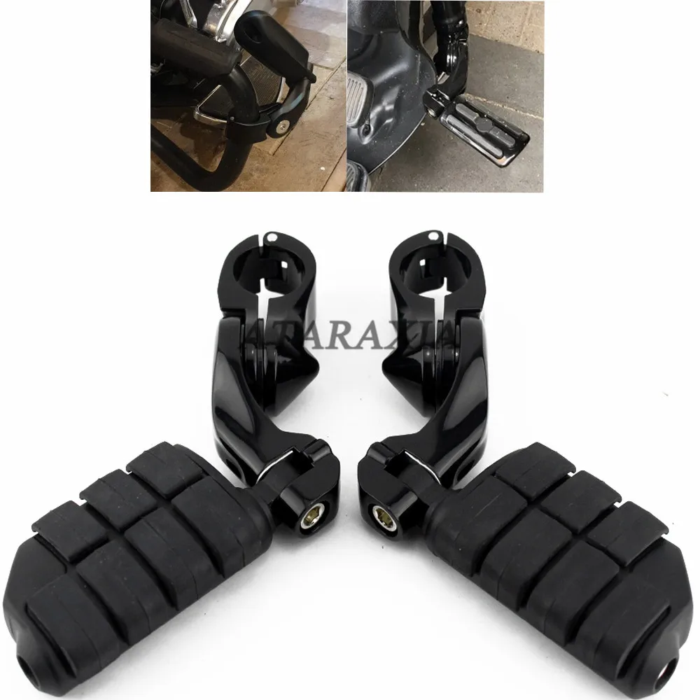 Мотоциклетный 32 мм 1 1/4 дюйма черный короткий угловой Регулируемый шоссейный ног