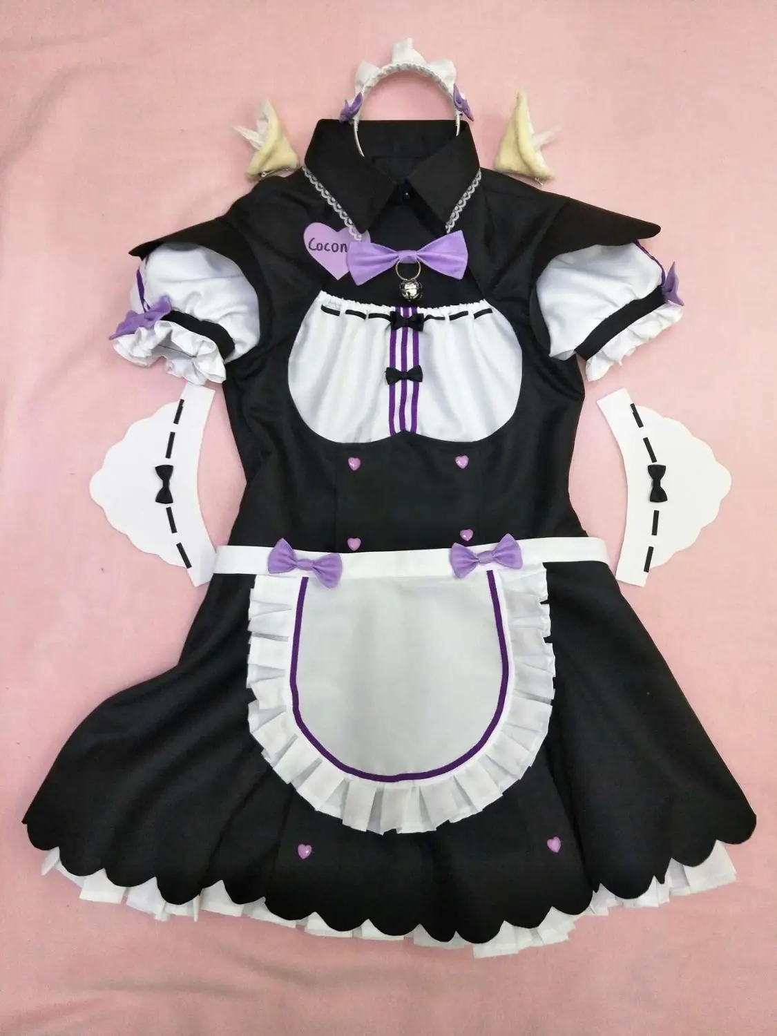 Chocola NEKOPARA coconut azuki cinnamon Cosplay Vanilla Maid Dress Costume Cat Neko Girl Women |