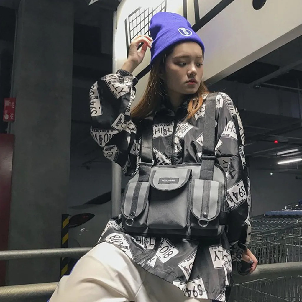 Нагрудные пакеты унисекс модный тренд многофункциональная нейлоновая поясная