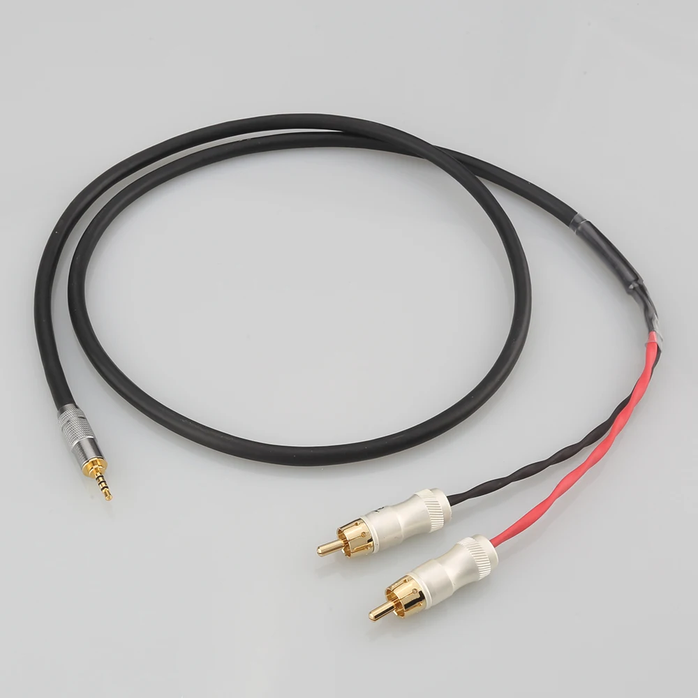 HIFI 2 5/3 5/4 4 мм сбалансированный штекер для RCA аудио адаптер кабель 6 35 XLR 7n-OCC один