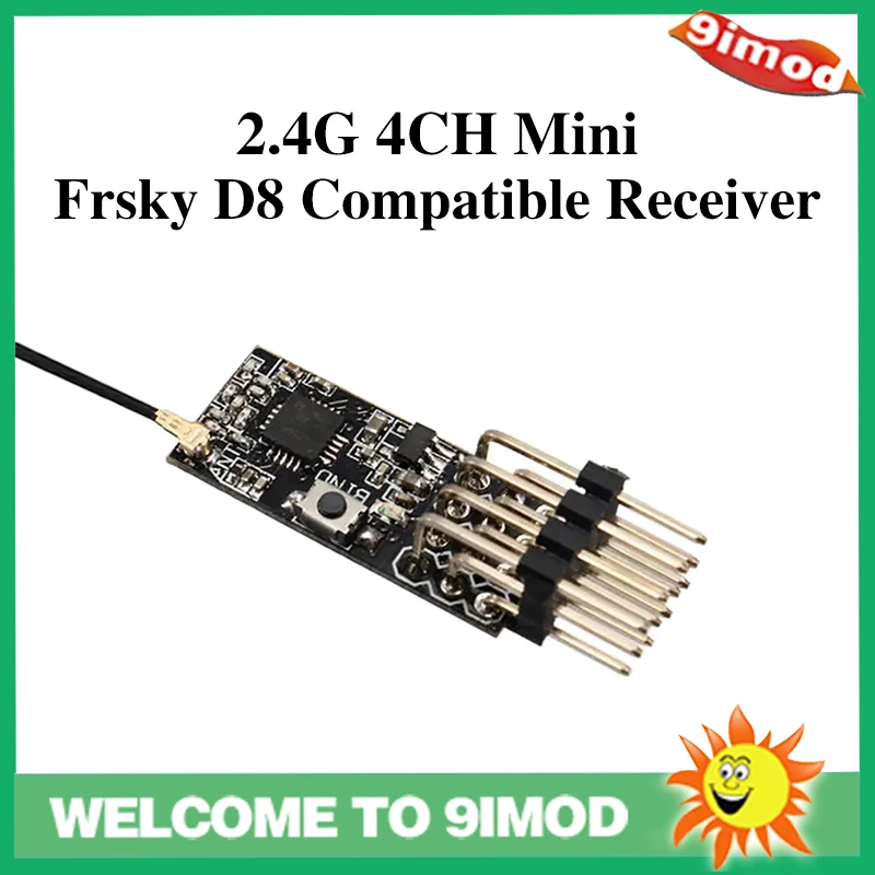 Оригинальный 2 4G 4CH Mini Frsky D8 совместимый приемник с ШИМ выходом для FRSKY DJT/DFT/DHT