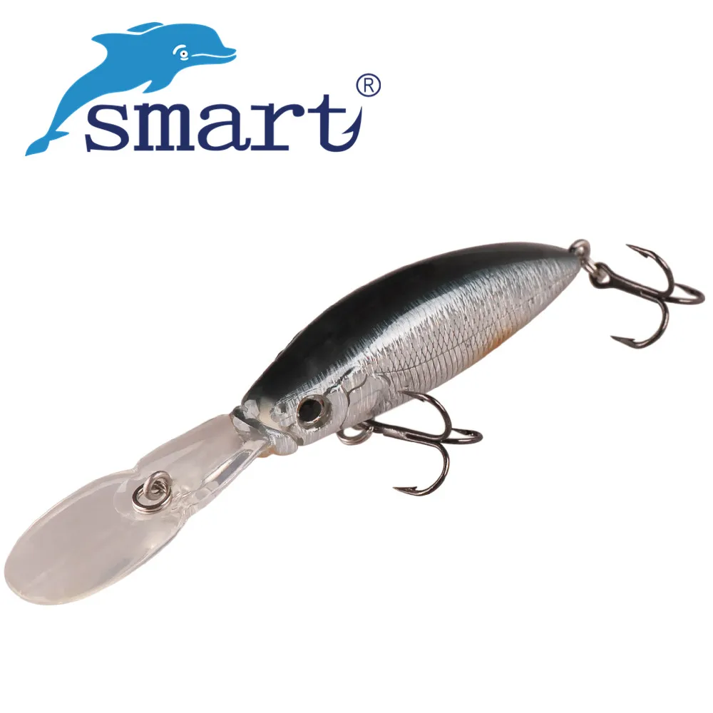 Умный плавающий воблер приманки 60mm8g Crankbait Дайвинг 3 0 м рыболовная приманка Leurre