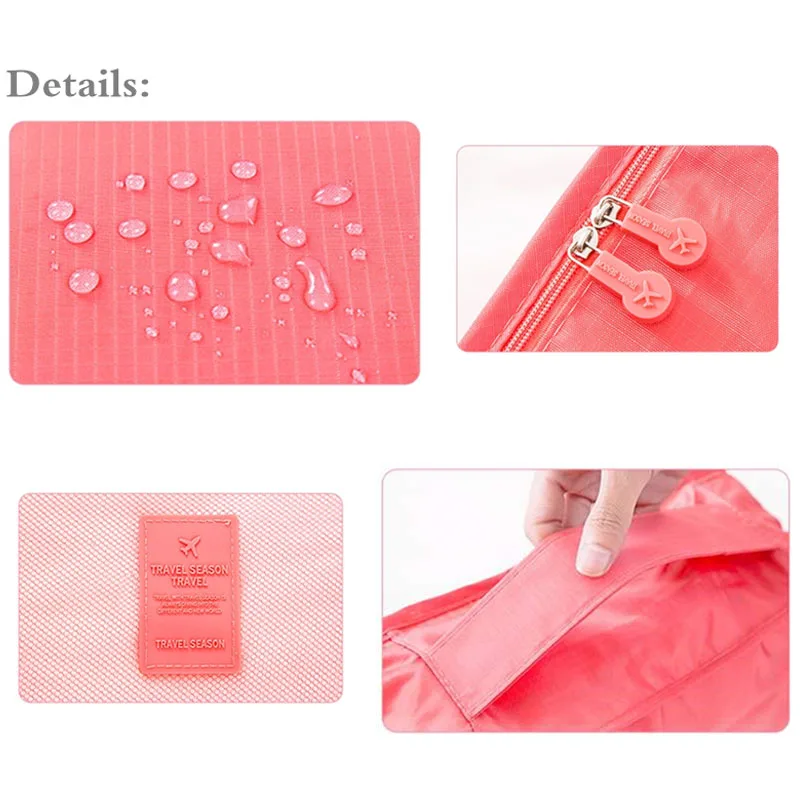 Дорожный набор из 6 сумок для хранения одежды органайзер аккуратный шкаф сумка