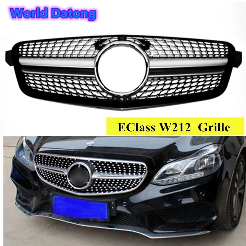 W212 бриллиантами ABS передняя решетка для Mercedes E Class E200 E250 E300 E350 E400 pre рестайлинг 2010 2011