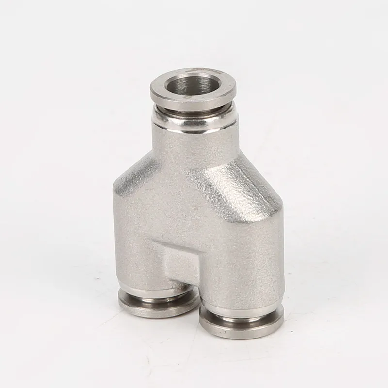 4mm 6mm 8mm 10mm 12mm 16mm 304 Stainless Steel Y Type 3 Way Reducer One Touch Air Pneumatic Push In Fitting Quick Connector |