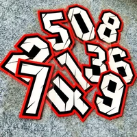 creative arabic numbers motorcycle racing sticker diy decorate car styling and decals