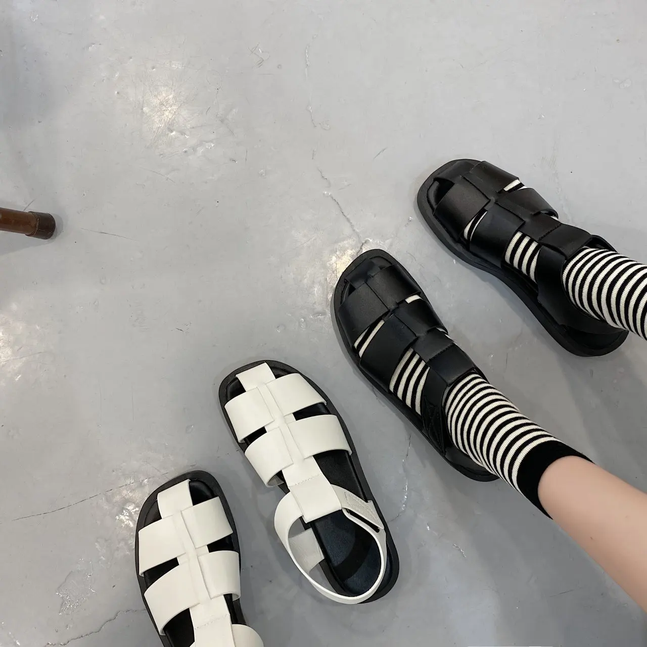 

Sandals for Women Leather Summer Shoes Fashion Decoration Sneakers Sandals Footwear Zapatos De Mujer Plataforma Beach Shoes