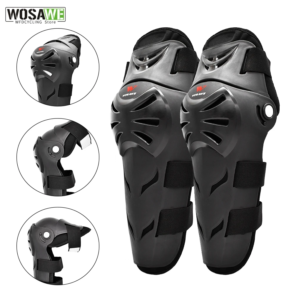 

WOSAWE Breathable Skiing Kneepads Security Protection Sport Kneepad Elbow Pads Set Motocross Knee Brace Support Protective Gears