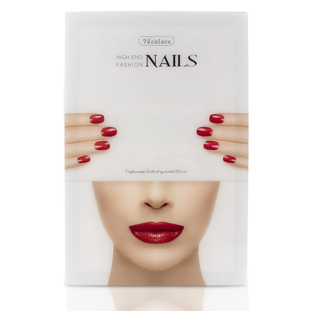 72 цвета акриловый цветной лак для ногтей демонстрационная доска гель книга