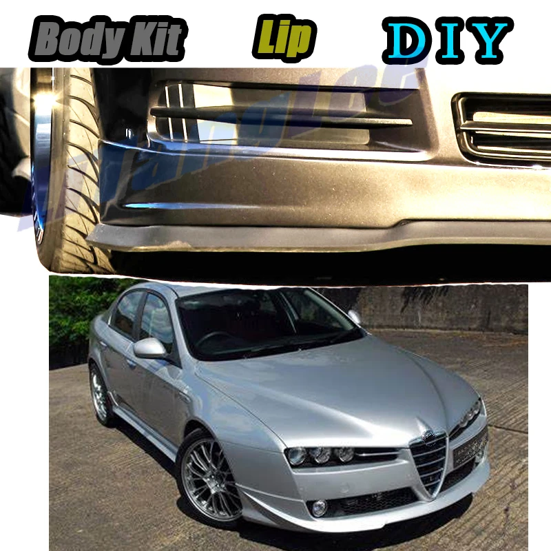 

Car Bumper Lip Front Spoiler Skirt Deflector For Alfa Romeo 159 AR 2005~2015 Tune Car Modification Modified Body Kit Lips