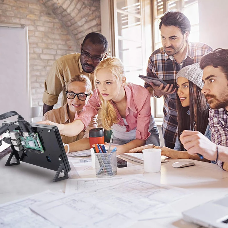 7 дюймов емкостный сенсорный экран Пресс ЖК-дисплей Дисплей для Raspberry Pi 3B/3B + Экран