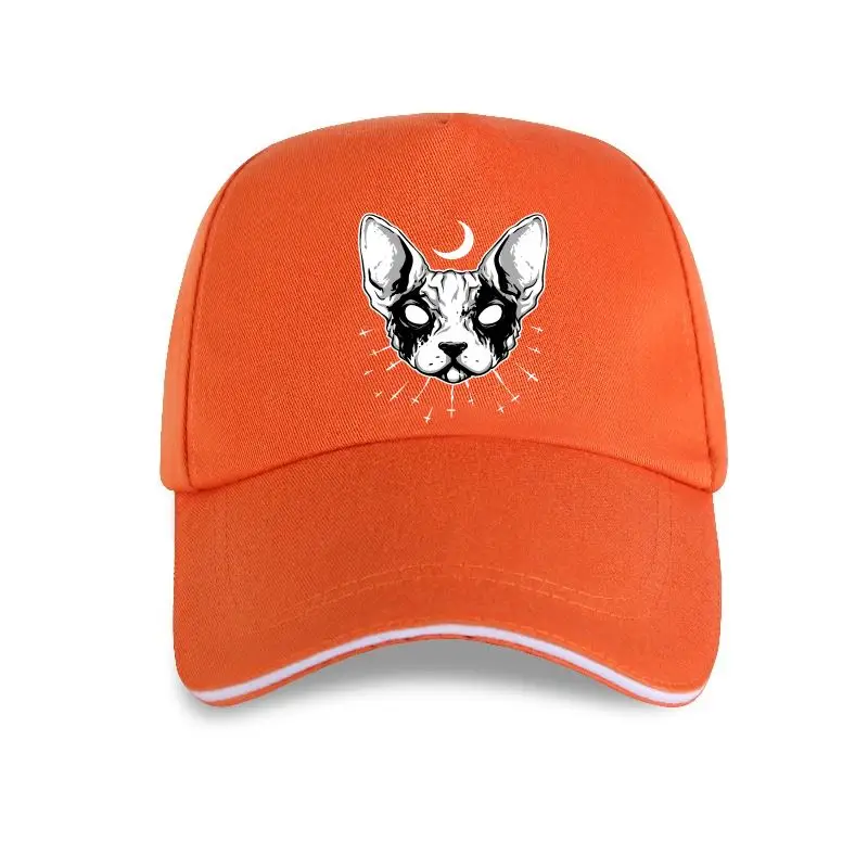 

New BLACK METAL CAT SPHINX EGYPT MOON ADULT Baseball cap S-XXL