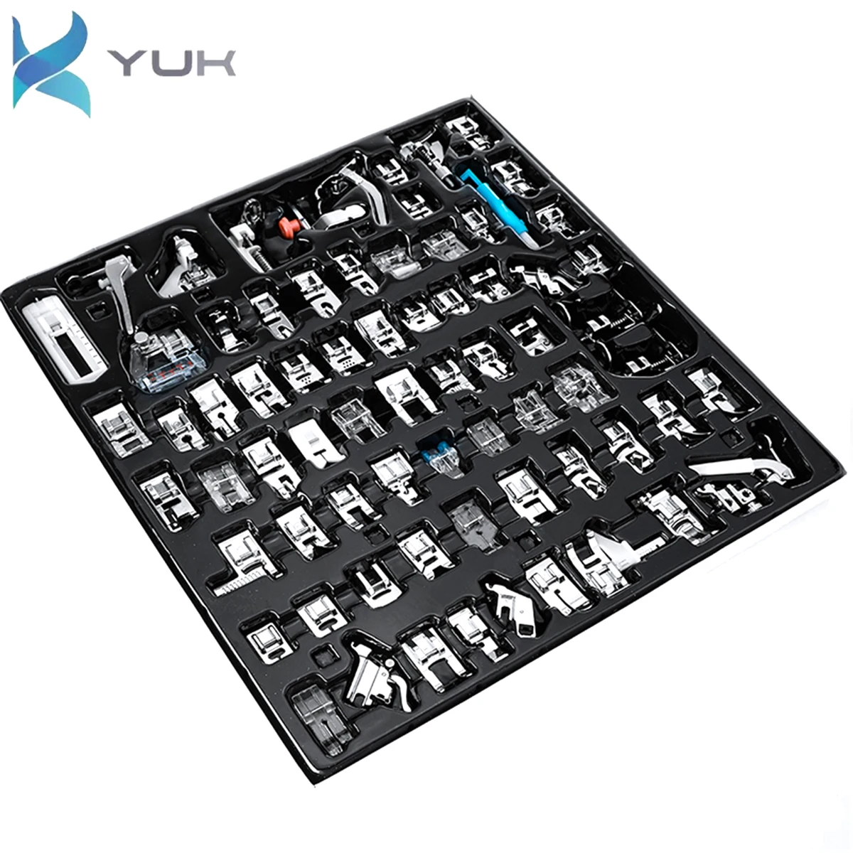 

42PCS/SET Sewing Machine Presser Foot Press For Brother Singer Kit Braiding Blind Stitch OverLock Zipper Ruler Parts