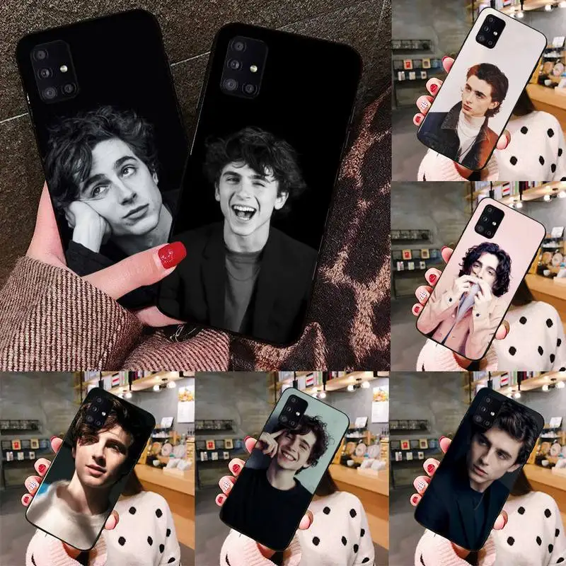 

Timothee Chalamet Phone Case black For Samsung galaxy S 21 20 10 8 A 51 71 50 21s 70 40 20 20e note 10 plus Ultra 5g fe