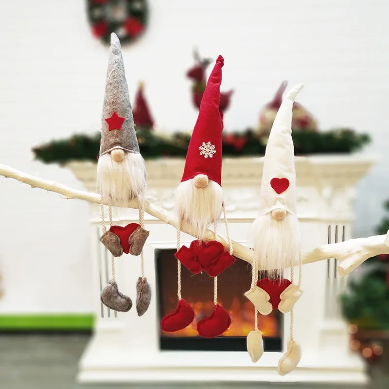Скандинавские плюшевые карликовые украшения Рождественский подарок Санта Клаус