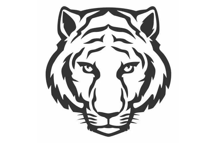 Грустное и одинокое серьезное выражение тигровые наклейки на автомобиль