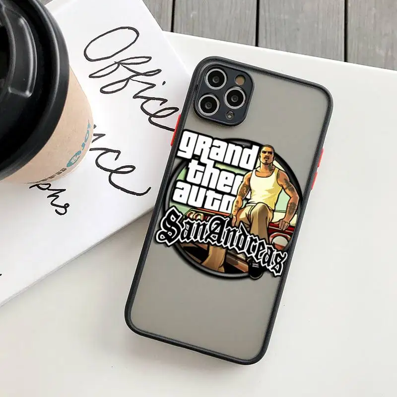 

GTA 5 Phone Case For IPhone 12 11 Pro Max XR XS Max X SE2 6s 7 8 PlusHard Shockproof Black Case