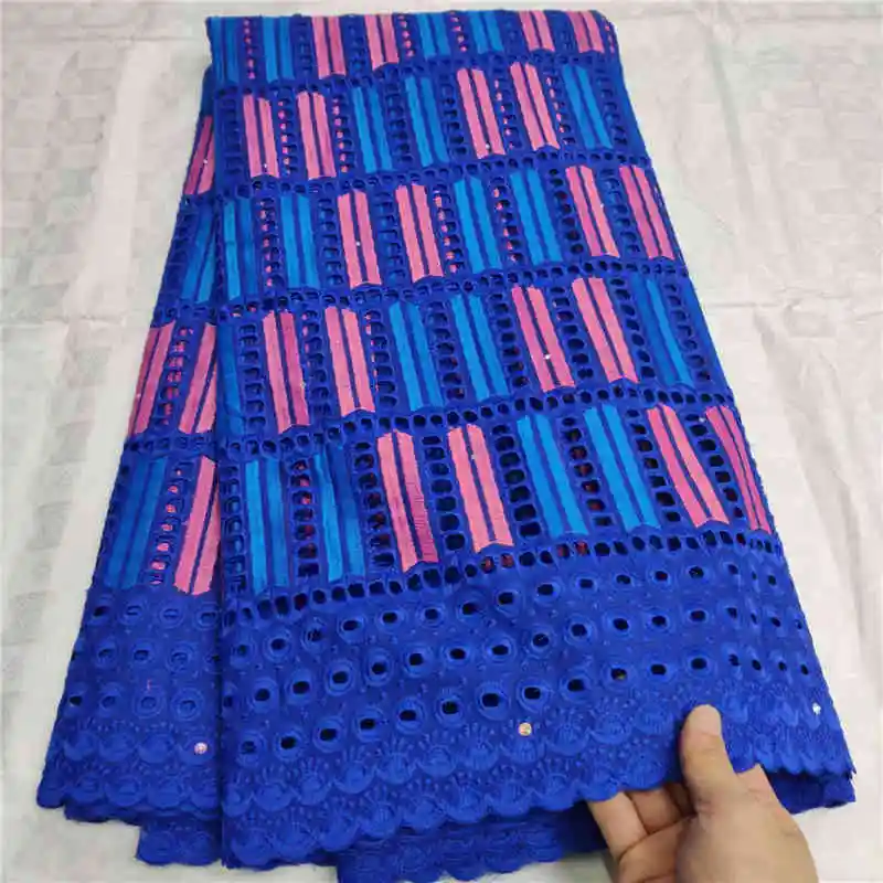 Хит продаж хлопковая кружевная ткань высокое качество швейцарская вуаль кружево