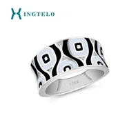 xingtelo 925 sterling silver ring inlaid crystal handmade silver ring enamel jewelry wedding accessories for women