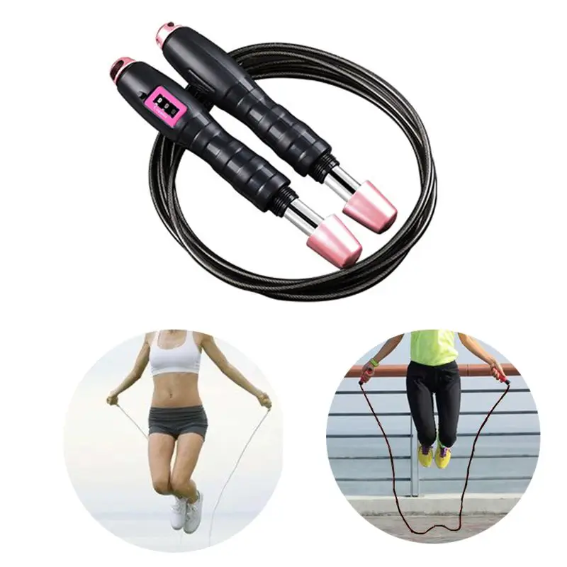 

Fitness Sports Skipping Ropes with Handle Tangle-free Jump Ropes Bearings Weighted Skipping Ropes for Exercise Workout