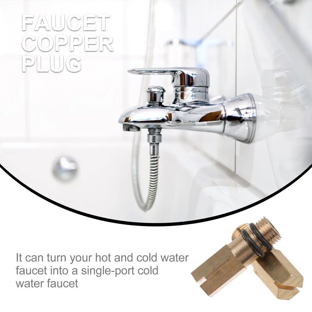 

4Pcs Single Plug for Hot And Cold Water Fauvet Household DIY Plug