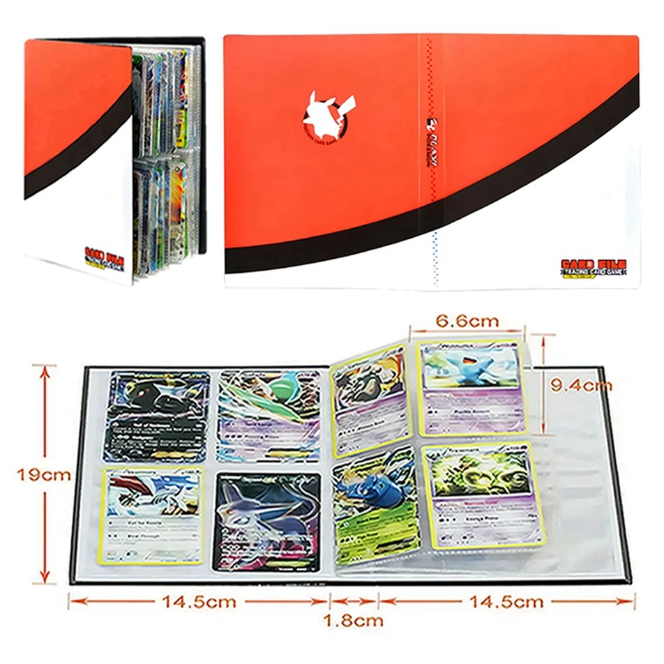 Альбом Pokemon с 4 карманами 240 книга для карт игра в игру держатель VMAX демонстрация