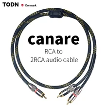 Canare HIFI RCA Y Adapter Cable Subwoofer Y Cable 1x Cinch to 2x Cinch audio cable 1 rca to 2 rca cable