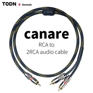 canare hifi rca y adapter cable subwoofer y cable 1x cinch to 2x cinch audio cable 1 rca to 2 rca cable free global shipping