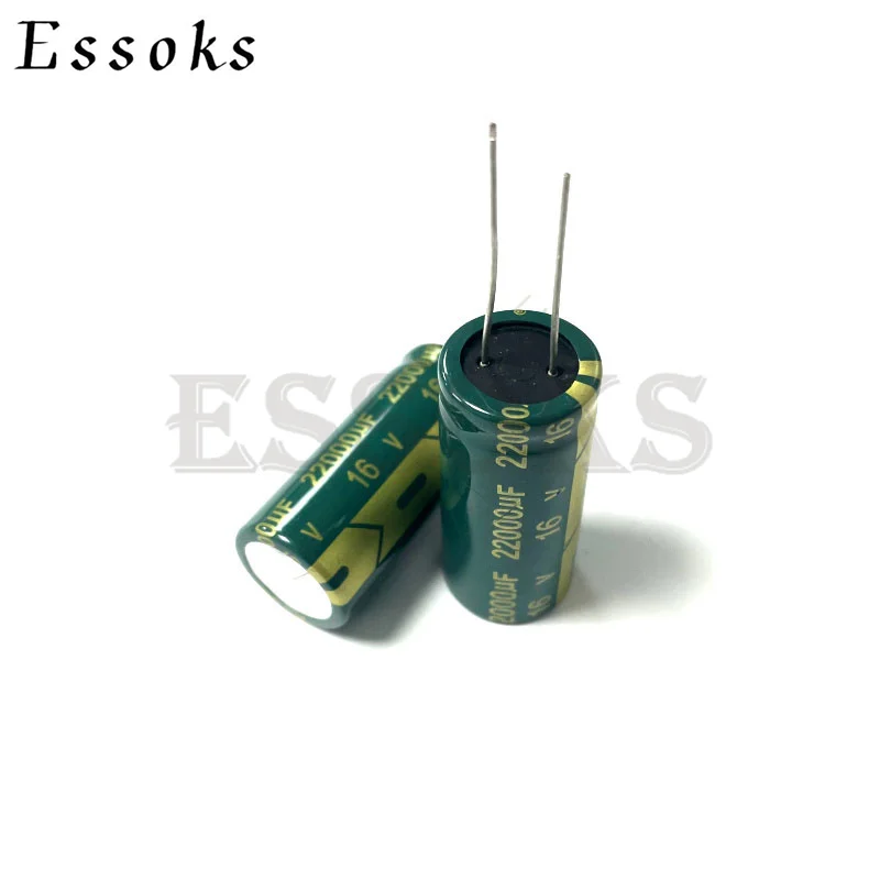 

2pcs Electrolytic Capacitor 16V22000UF 16V 22000UF 18X40 mm High Frequency Low ESR Aluminum Capacitors