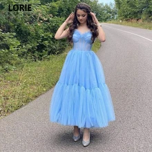 LORIE – Robe De Soirée en Tulle pour femmes, tenue De bal élégante, à volants, bretelles Spaghetti, à la mode, 2021  (3)