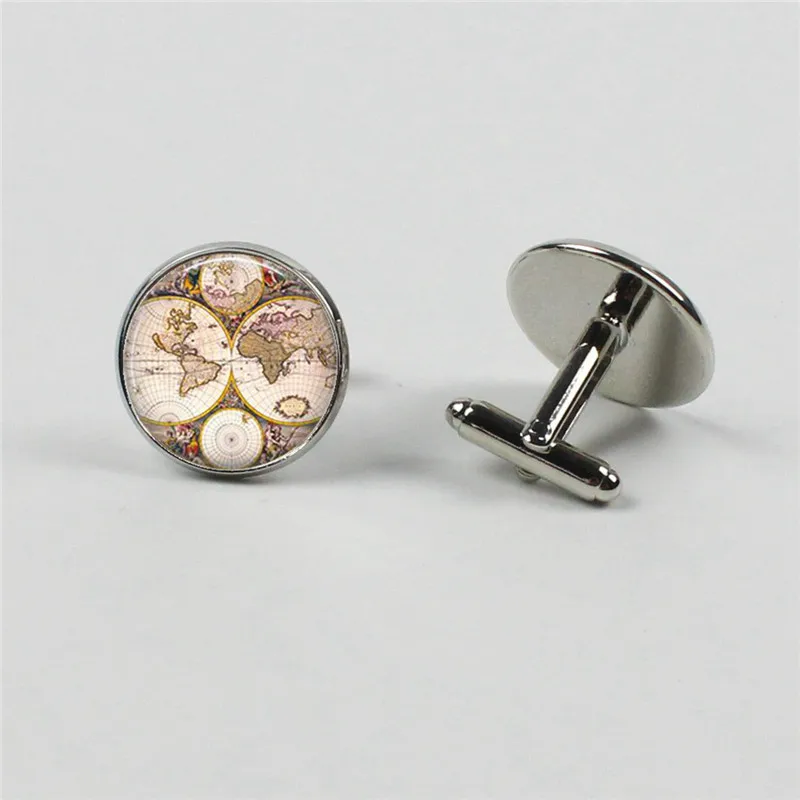 Крест граница Горячая продажа ювелирных изделий винтажный мир запонки в виде