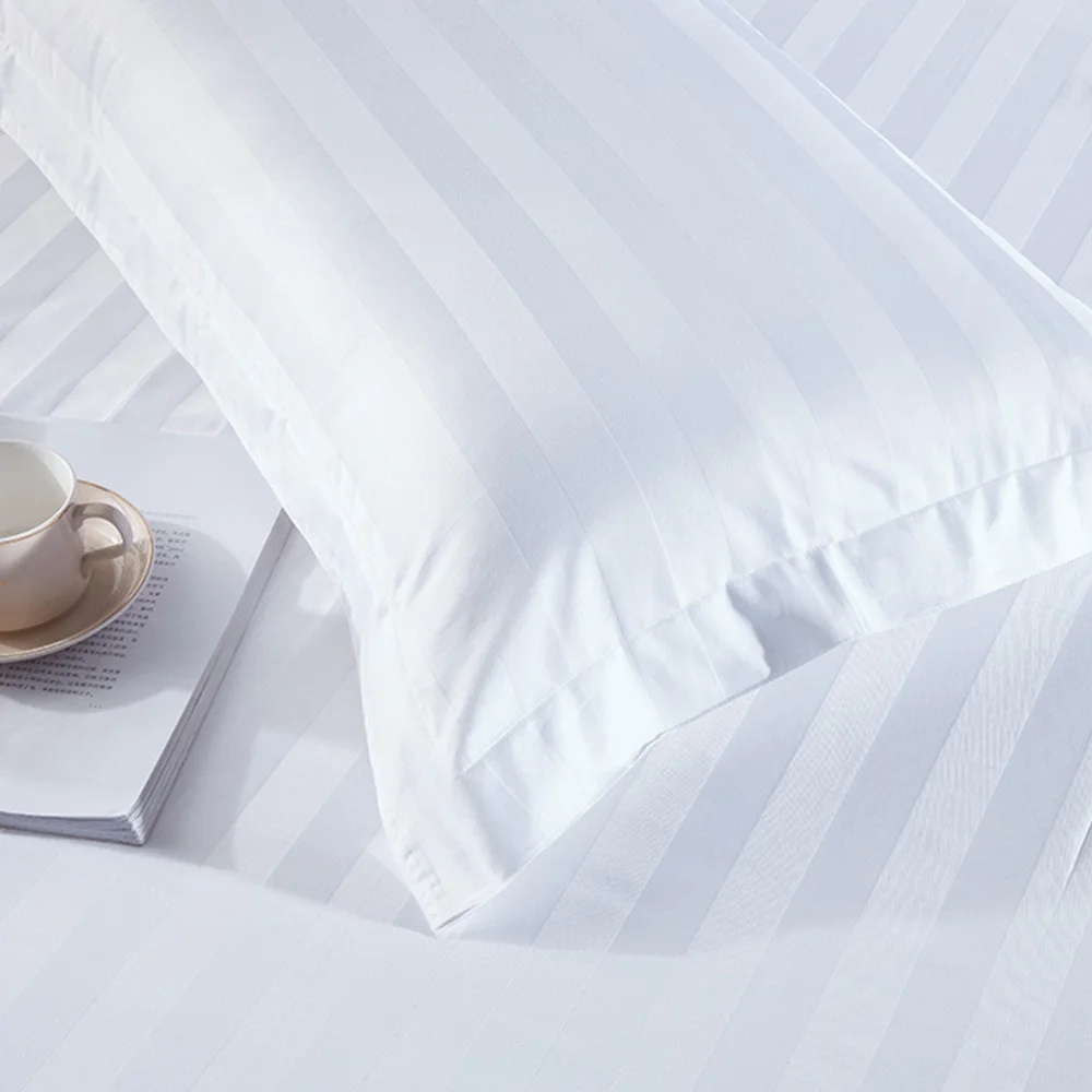 

2pcs 80x50cm Pillowslip Cotton Pillow Case Pillow Cover Bedding for Hotel Guesthouse Youth Hostel