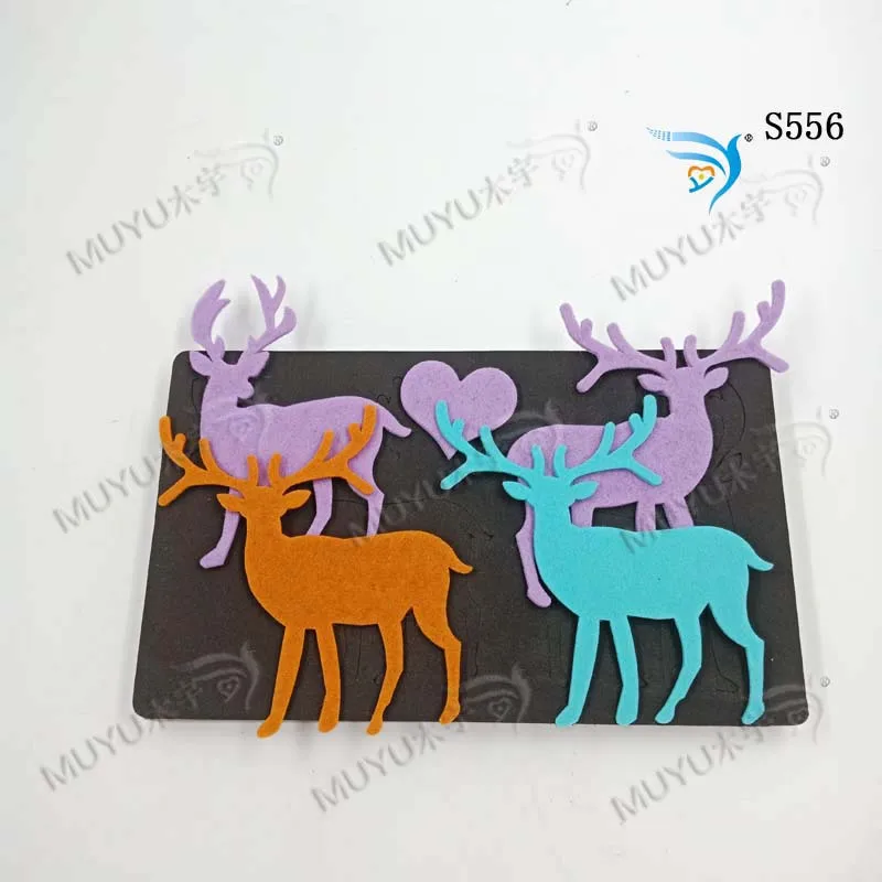 Новая деревянная форма лося для скрапбукинга Thickness-15.8mm S556