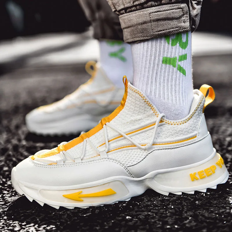 

New Fashion Men's Shoes Breathable Designer Trendy Chunky Sneakers For Men Casual Trainers Zapatos Casuales De Los Hombres 2021