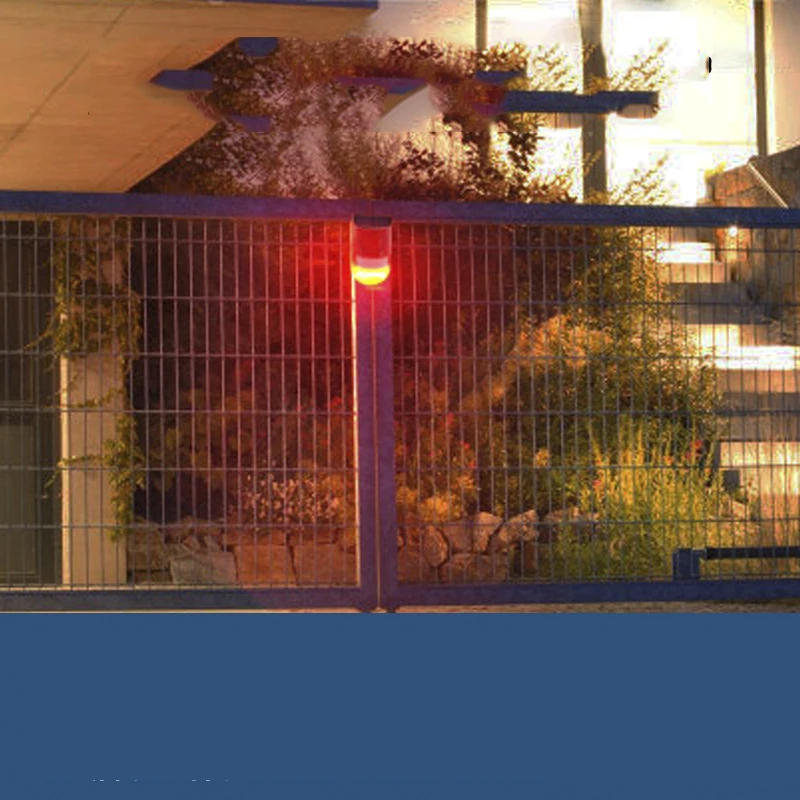 Солнечная звуковая сигнальная вспышка предупреждающий звук и световая