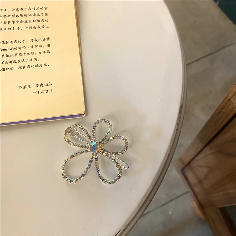 2020 Новое поступление 6 см модная Милая Корейская Лазерная цветная заколка для