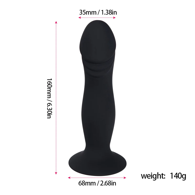 Silicone Anal Dildo Strong Suction Cup Adult Sex Product Waterproof Soft Plug Penis Massager Toys for Woman | Красота и здоровье