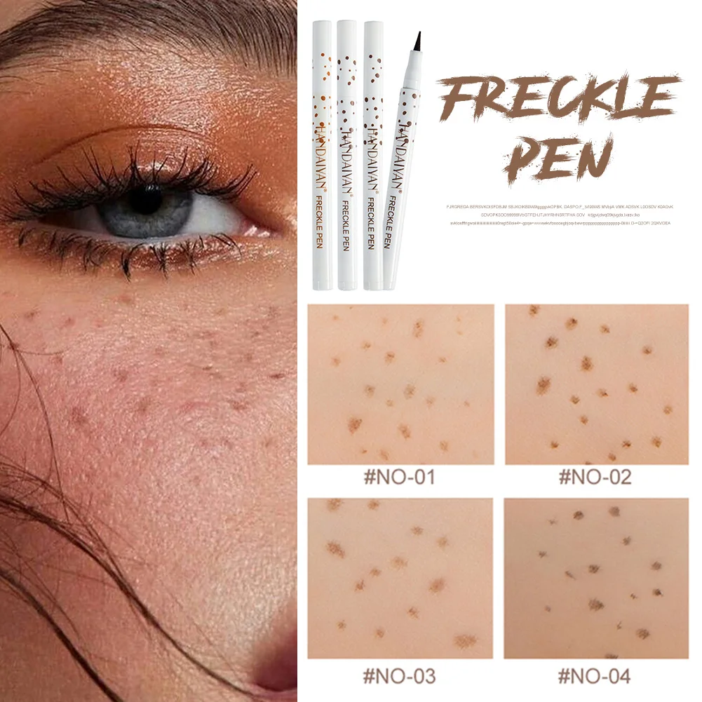 

Natural Freckle Pen Waterproof Face Light Brown/Dark Eyeliner Dot Spot Pen Cosmetic Long-Lasting Makeup Tool Not Easy To Fade