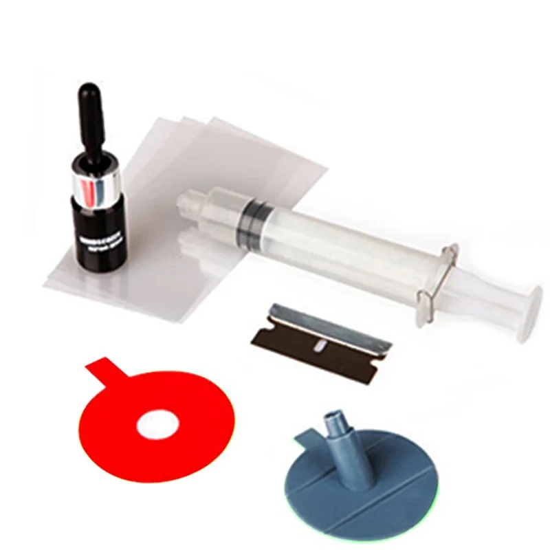 Инструменты для ремонта лобового стекла автомобиля набор самостоятельного