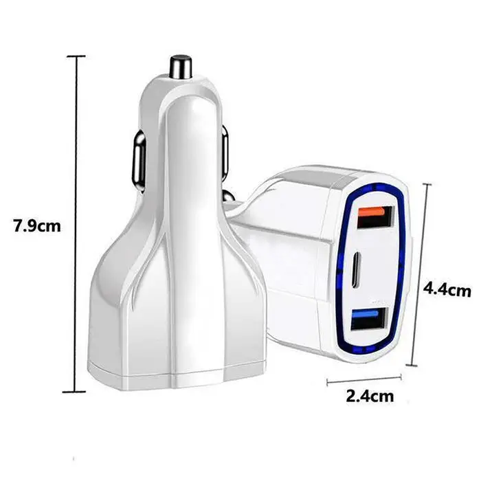 Car USB Charger Quick Charge 3.0 2.0 Mobile Phone 2 Port Fast for Tablet Car-Charger | Мобильные телефоны и аксессуары