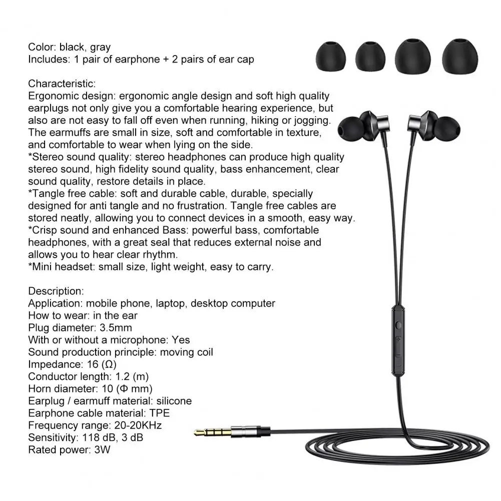

HOT SALESNew Arrival Metal In Ear Wired Earphone 3.5m Universal Heavy Bass Stereo Headset with Mic