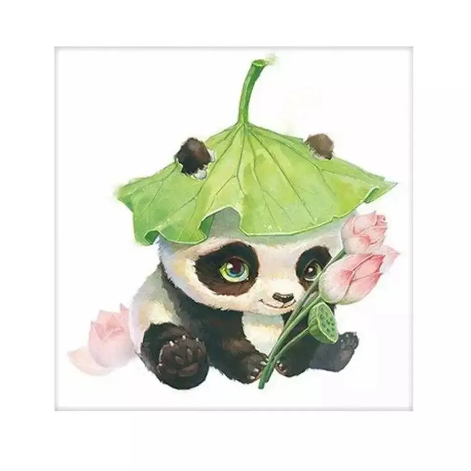 

New DIY Diamond Painting "Cartoon Panda" 5D Full Square Diamond Mosaics Embroidery3D Cross stitch Bedroom Decoration Gift Crafts