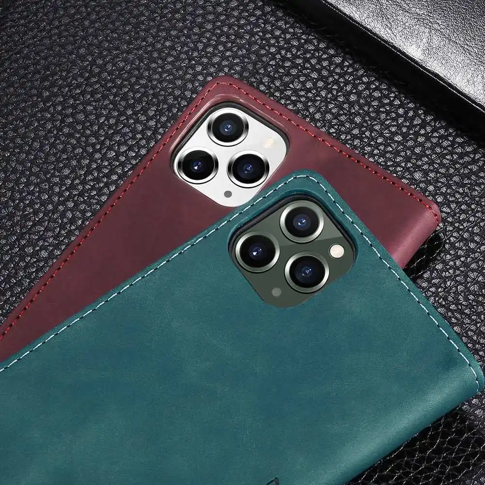 Чехол KISSCASE для iPhone 6S 8 7 XS 11 XR 11PRO MAX X искусственная кожа слот карт откидной XSMAX чехлы